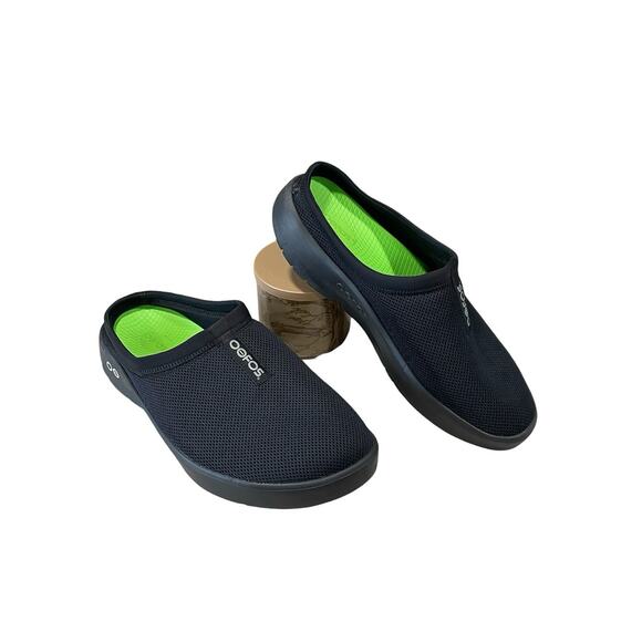 OOFOS OOcoozie Sport Mule Men’s Size 14 Black Recovery Shoes -New Without Box